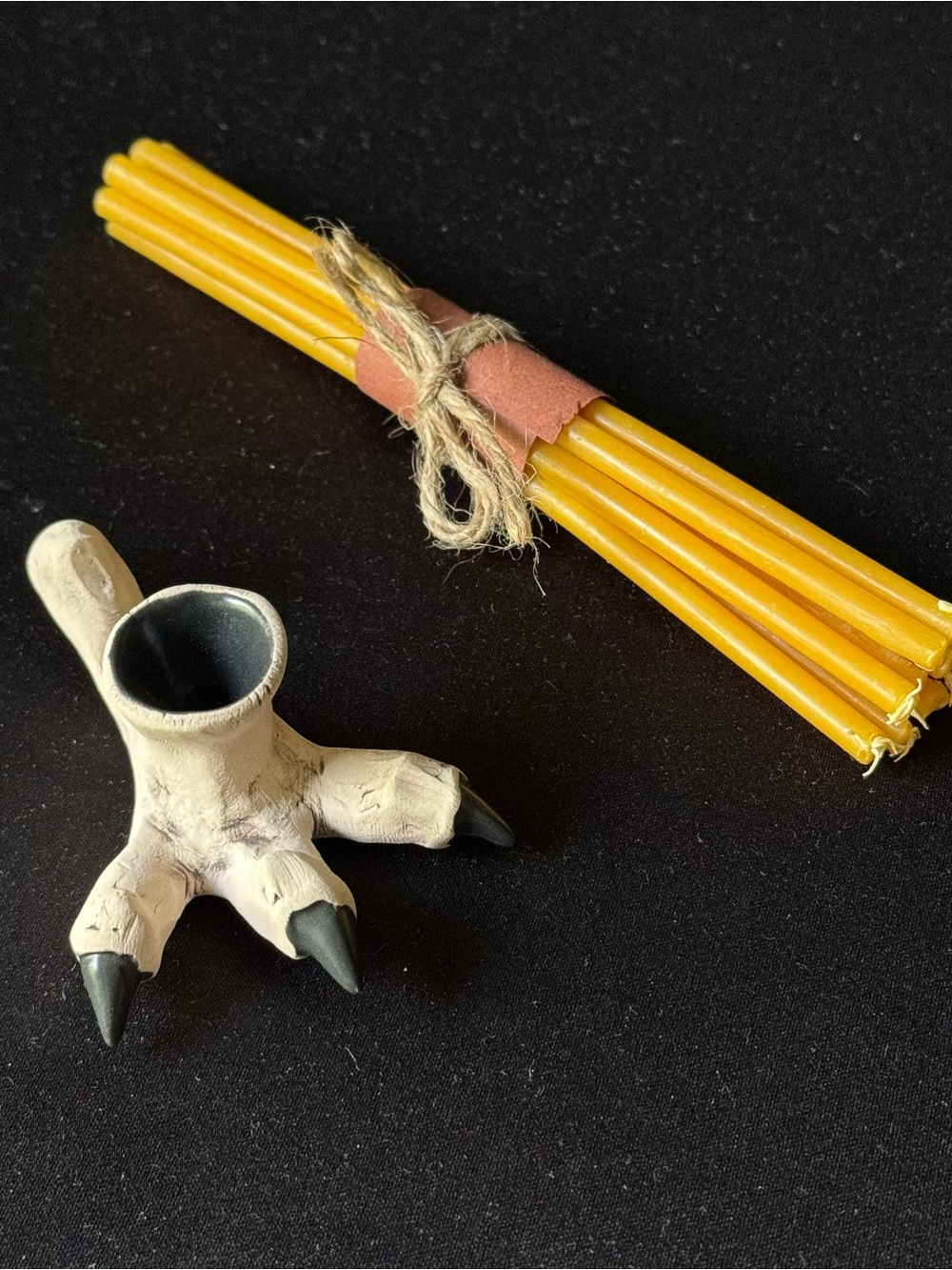 Candleholder and beexwax candles
